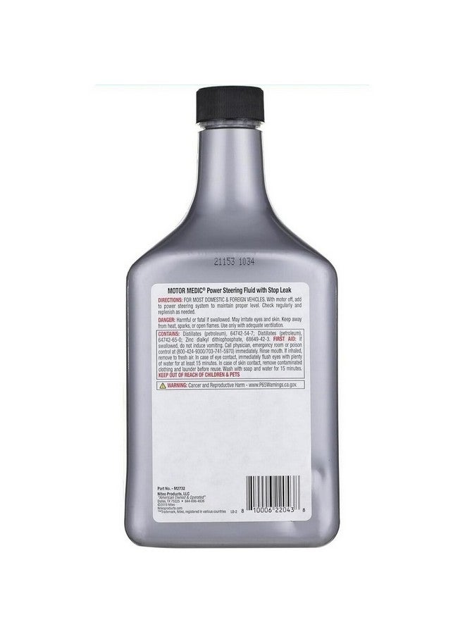MOTOR MEDIC Synthetic Power Steering Fluid with Stop Leak 32 oz M2732 - Image 2